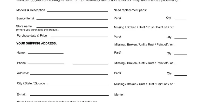sunjoy online spaces to fill in