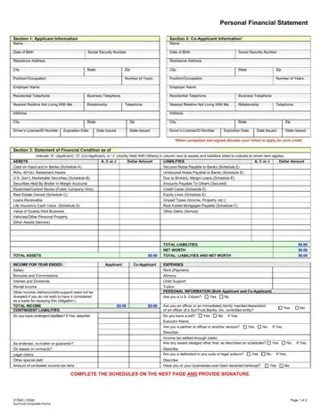 Suntrust Small Business Form Preview