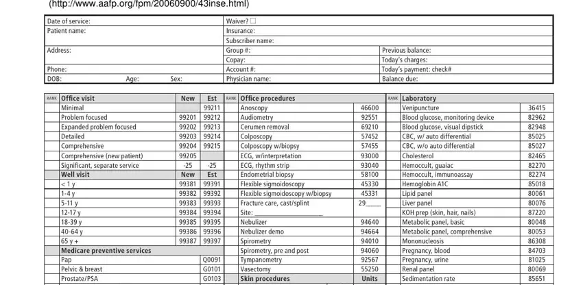 printable superbill template fields to complete