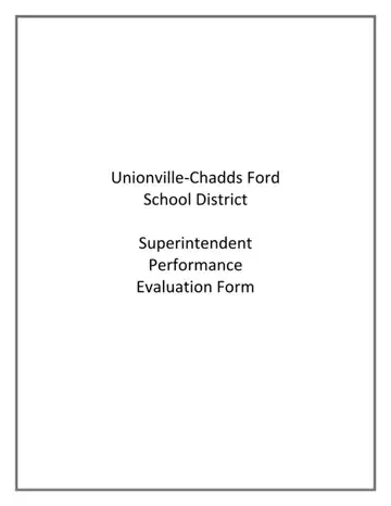 Superintendent Performance Form Preview