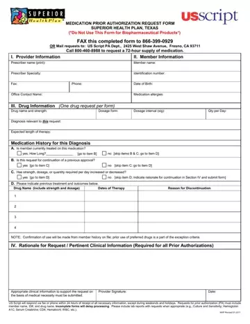 Superior Prior Authorization Form Preview