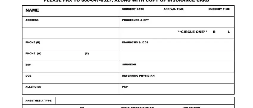 surgery scheduling pre gaps to consider