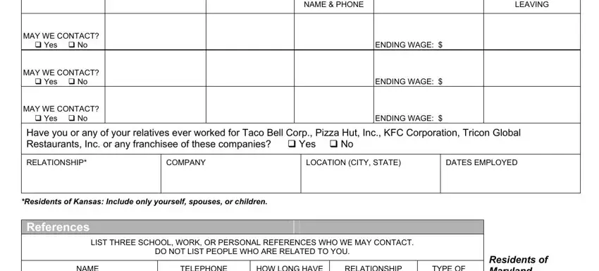 part 4 to filling out taco bell application pdf