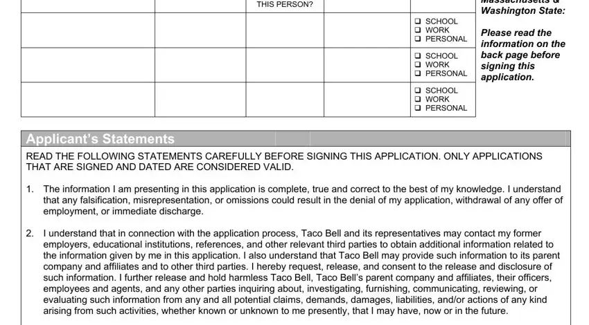 Taco Bell Job Application ≡ Fill Out Printable Pdf Forms Online 2114