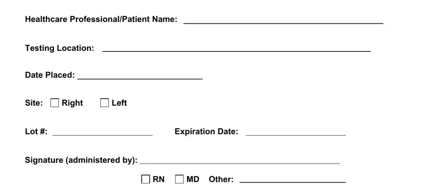 step 1 to writing tb skin form