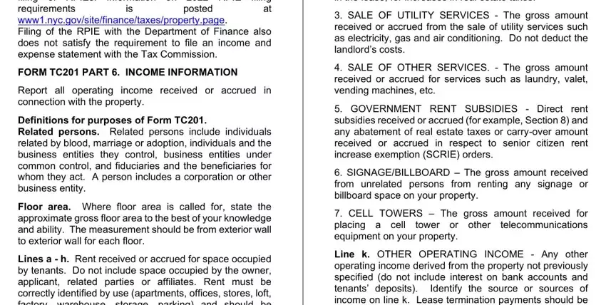 nyc tc 201 blanks to consider
