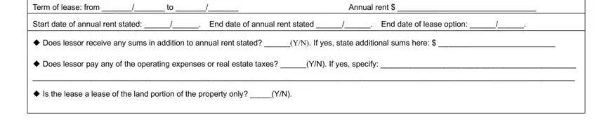 nyc tc 201 Termofleasefromto, and Annualrent blanks to fill