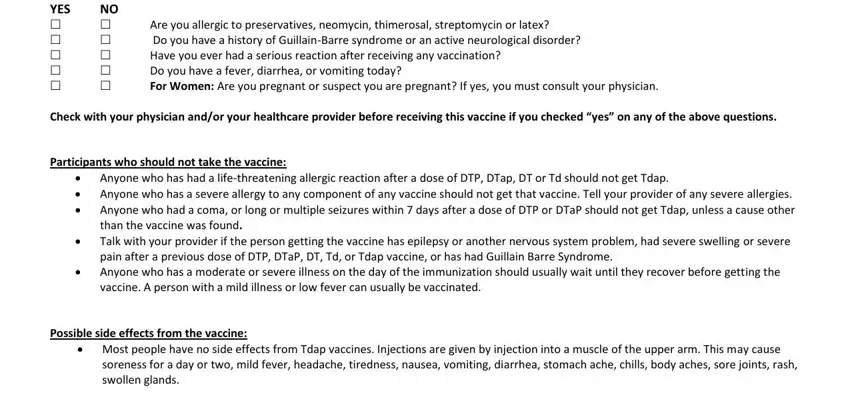 Filling in nyc department of health vaccine consent part 3