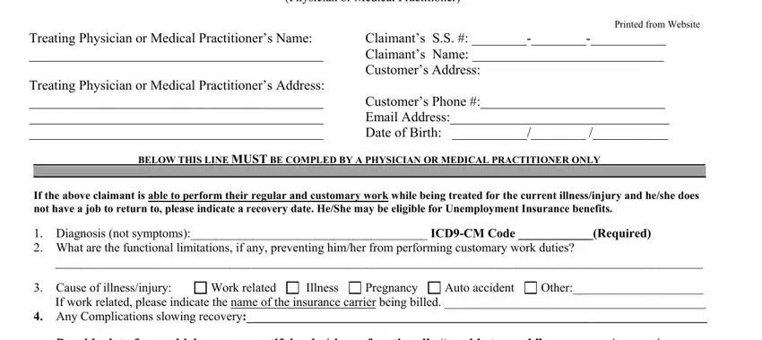 filling out ri tdi medical certification form part 1