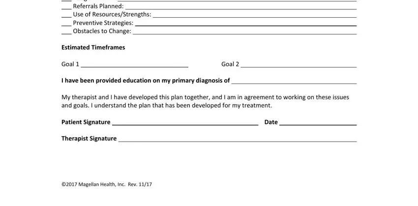 Finishing treatment plan template word step 2