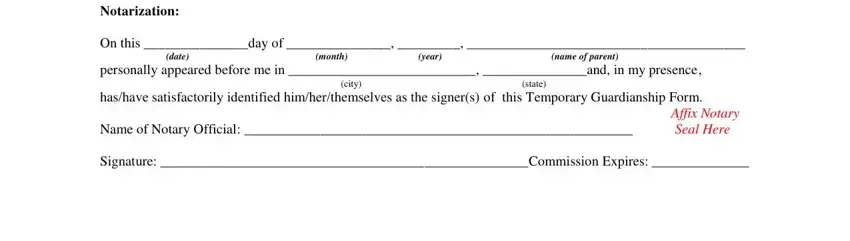 notarized for guardianship letters