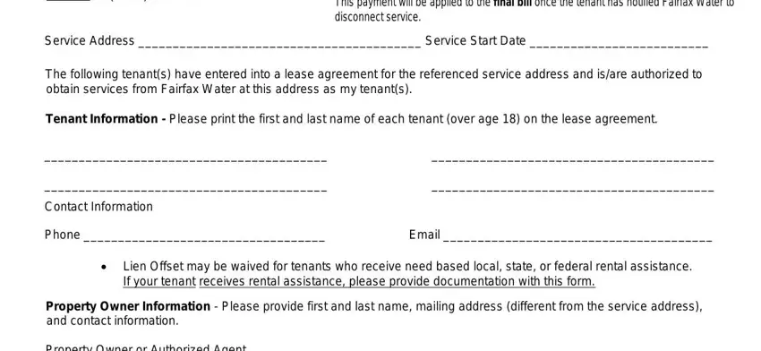 fairfax county water tenant authorization form spaces to consider