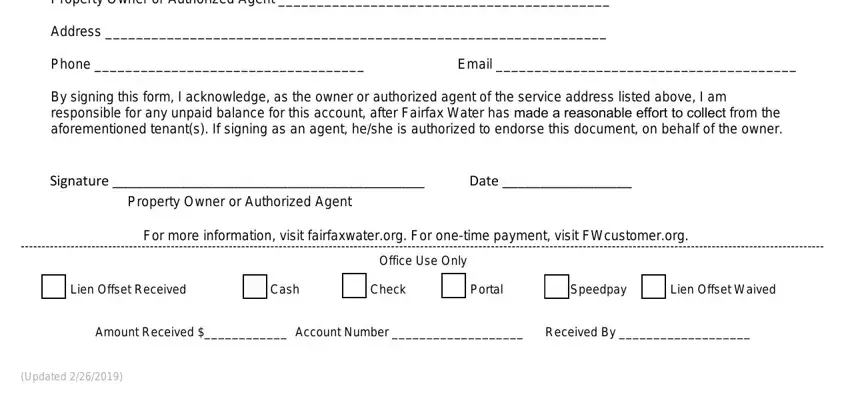 part 2 to completing fairfax county water tenant authorization form