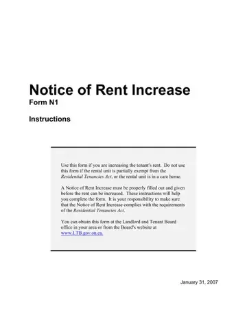 Tenant Letter Of Notice Form Preview