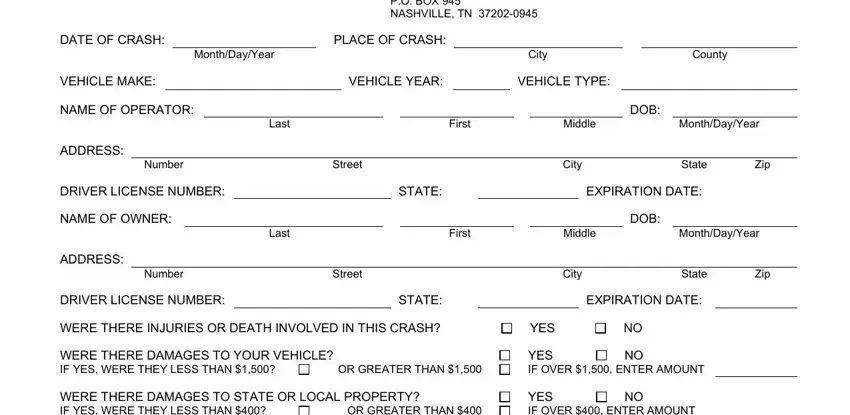 file online accident report nashville tn spaces to fill in