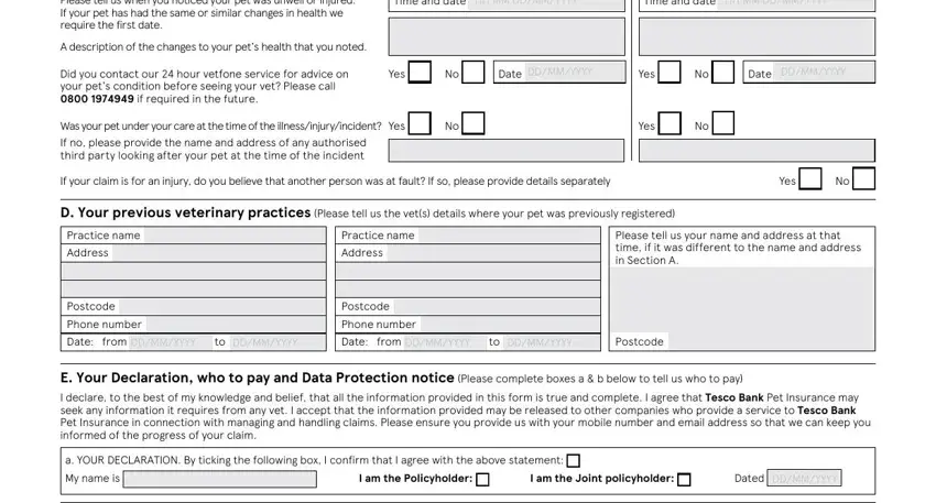 Completing tesco claim form part 2