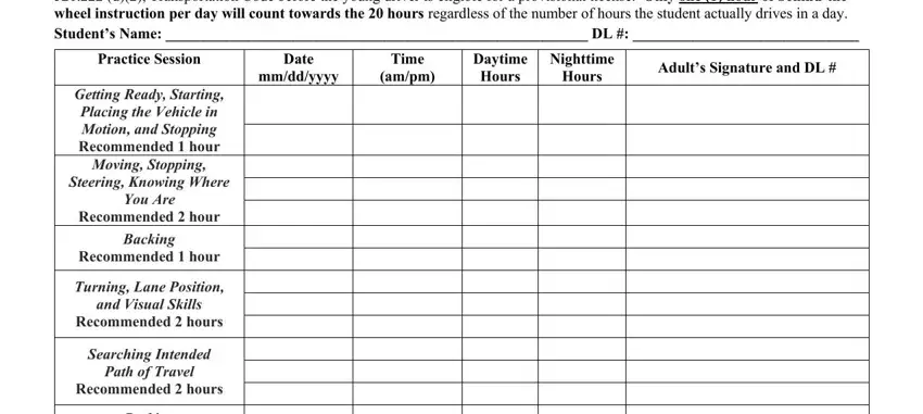 50 Hour Driving Log Sheet - Fill and Sign Printable Template Online