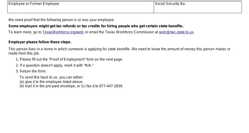 part 2 to finishing texas employment verification form
