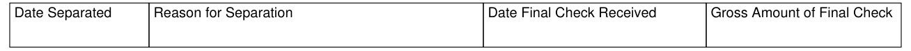 Form H1028 example filled out, if this person is no longer in your employ