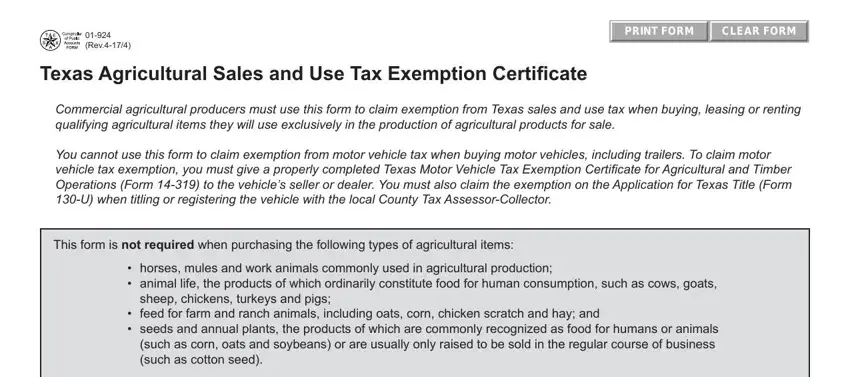 01 924 tax exemption spaces to complete