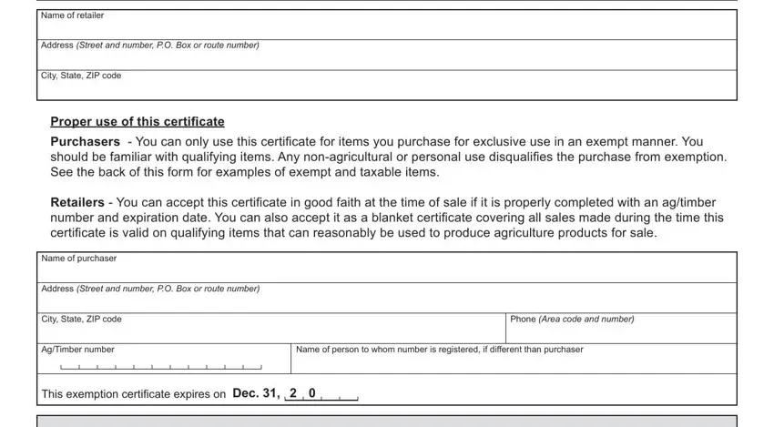 stage 2 to filling out exemption farm texas