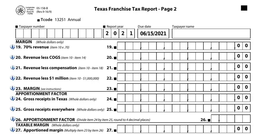 Finishing texas form 05 158 a requirement stage 4
