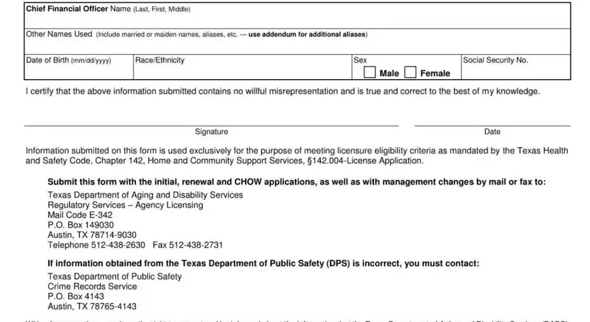 Entering details in form 2022 criminal history check step 2