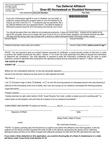 Texas Form 33 06 Preview