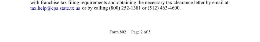 portion of blanks in secretary of state form 802