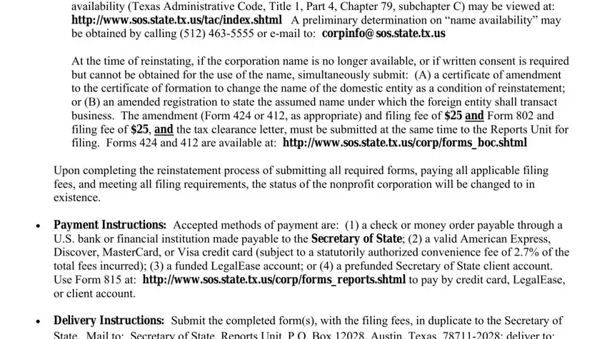 stage 2 to finishing secretary of state form 802