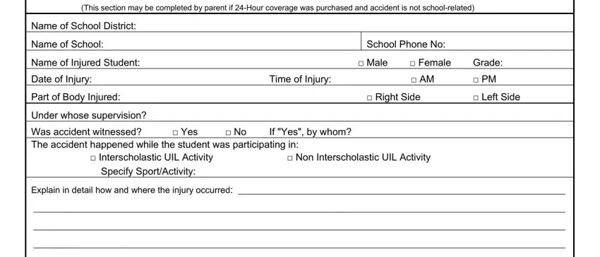 Texas Form Clm 2 empty spaces to consider