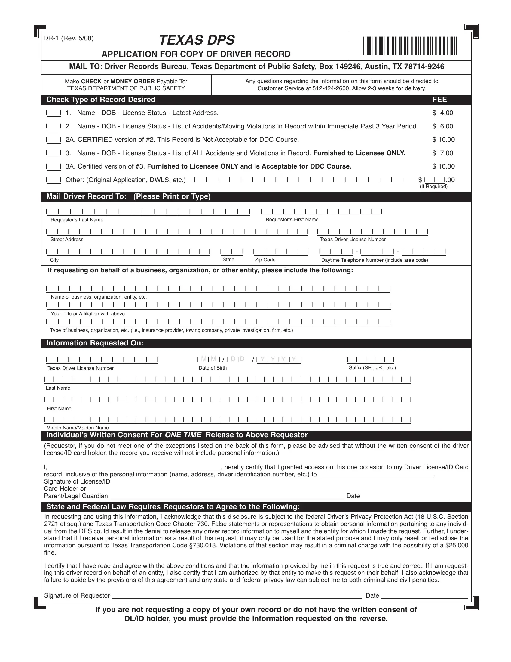 Texas Form Dr 1 ≡ Fill Out Printable PDF Forms Online