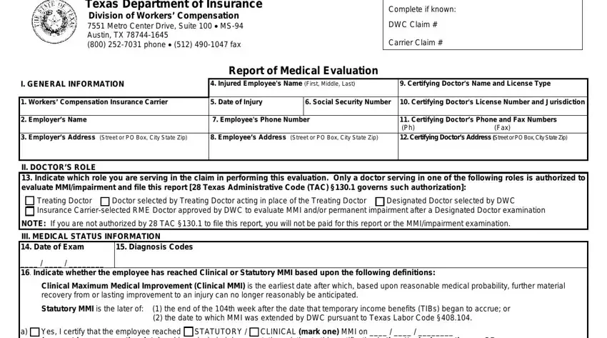 example of gaps in texas report evaluation