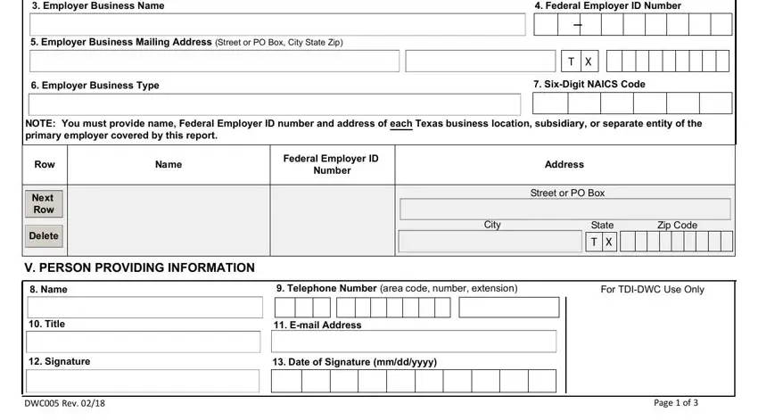 step 2 to finishing dwc005 form