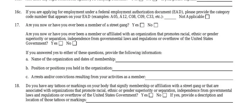 step 5 to filling out Texas Form Pers 282