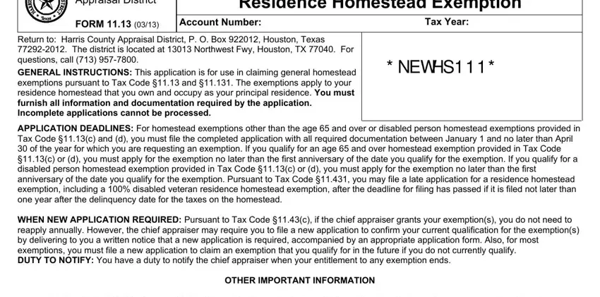 Texas Homestead Exemption Form ≡ Fill Out Printable Pdf Forms Online 2178