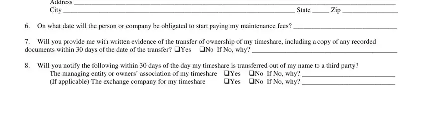 stage 5 to filling out timeshare sales contract