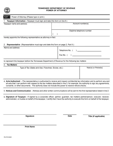 Tn Department Of Revenue Form Preview