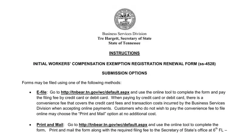 writing tennessee sos workers compensation exemption stage 1
