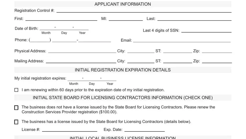 Filling out tennessee sos workers compensation exemption step 4