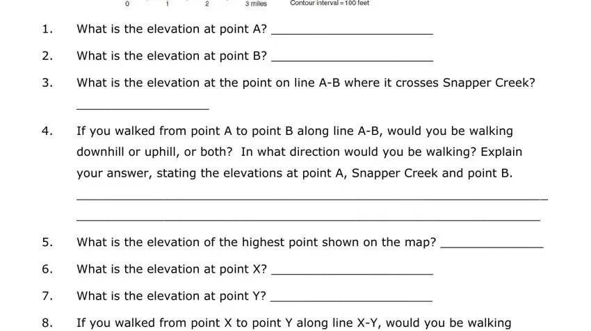 Filling out topographic map practice sheet answer key stage 2