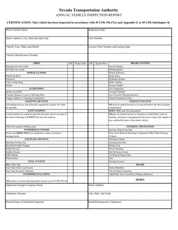Tow Truck Inspection Sheet Form Preview