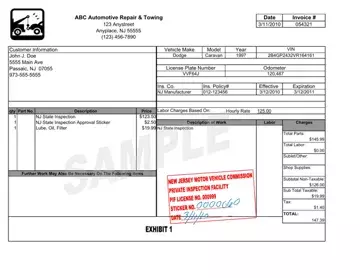 Tow Truck Receipt Template Preview