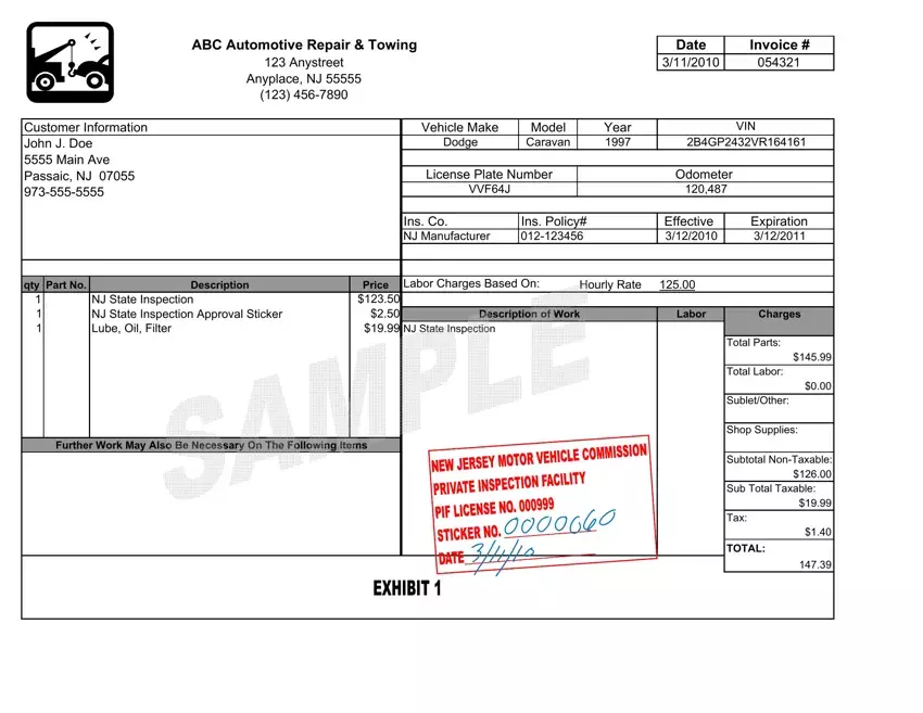 Tow Truck Receipt Template