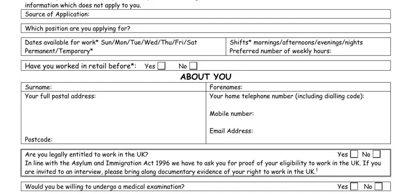 toys tots application form empty fields to complete