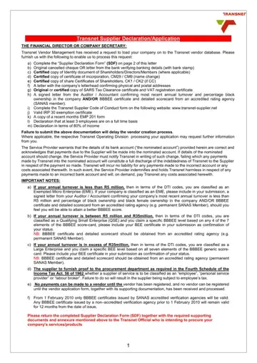 Transnet Job Application Form Preview