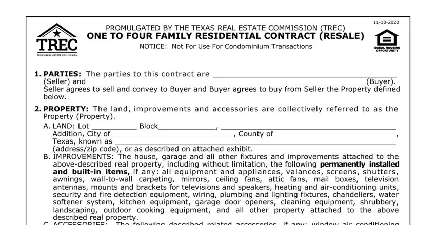 filling out texas 20 13 resale step 1