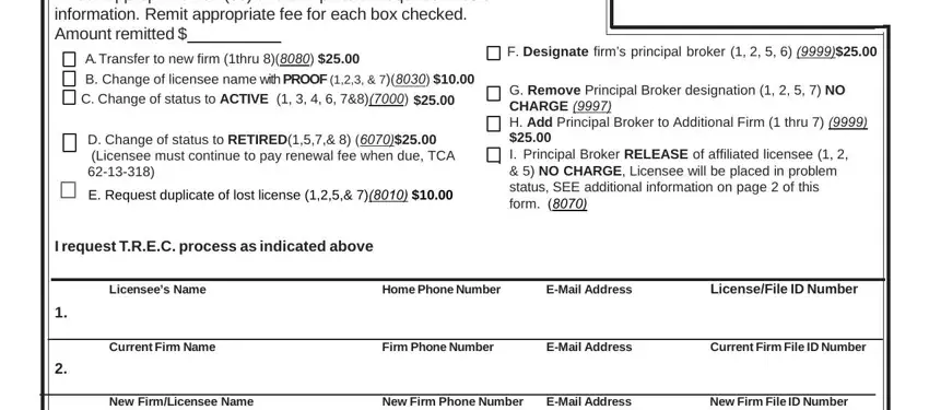 step 1 to writing tennessee trec form