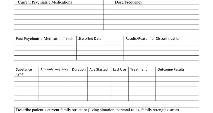 Filling out tricare step 5