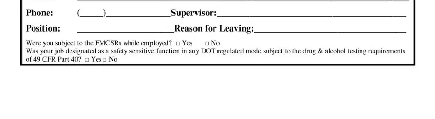 Filling in truck driver filable employment application form part 5